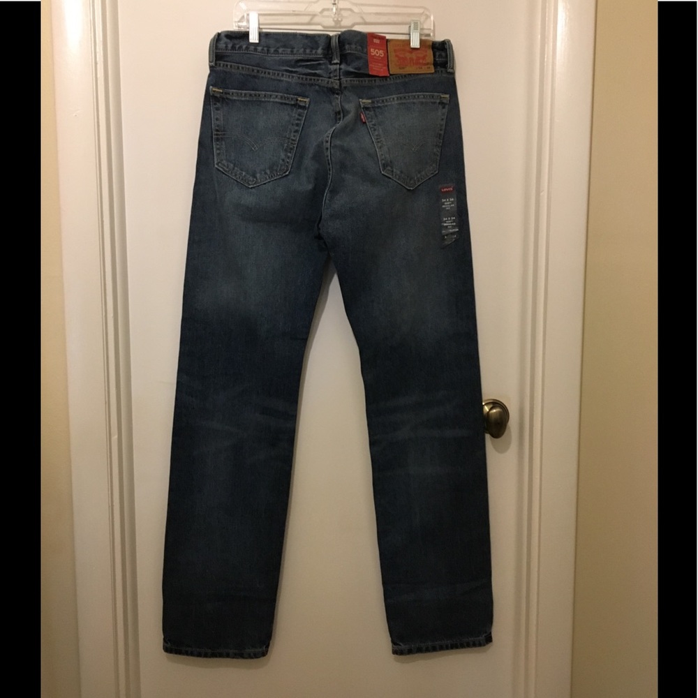 Levi's 505 Regular Fit Men’s Jeans - Picture 2 of 7